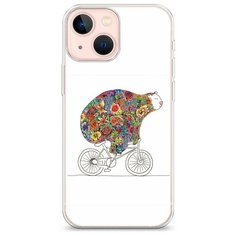 Силиконовый чехол "Хобби велосипед 8" на Apple iPhone 13 mini / Айфон 13 мини Case Place