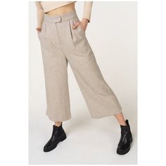 Брюки- кюлоты из шерсти с люрексом AW18-41-0549- FS Бежевый 44 T Skirt