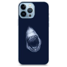 Силиконовый чехол "Пасть акулы" на Apple iPhone 13 Pro Max / Айфон 13 Про Макс Case Place