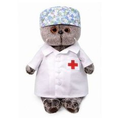 Мягкая игрушка BudiBasa Кот Басик-доктор (22см) (в подарочной коробке) Ks22-161, (ООО "МПП")