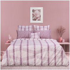 Постельное белье 2-спальное COZY HOME Ciottoli, перкаль, 2 наволочки 50 х 70 см, розовый