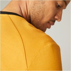 Футболка с длинными рукавами хлопковая эластичная коричневая DOMYOS размер: S Х Декатлон Decathlon