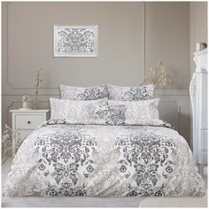 Постельное белье 1.5-спальное COZY HOME Graziosa, поплин, 2 наволочки 70 х 70 см, коричневый