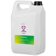 Шампунь для собак ProAnimal for Yorks FloWool, 5 литров, для длинношерстных пород с ниспадающей, прямой шерстью без подшерстка; увлажняющий витаминный шампунь с антибактериальным действием, шампунь для йорков; концентрат 1:10