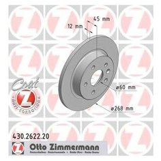 Тормозной диск Zimmermann 430.2622.20