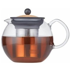 Чайник заварочный Assam с фильтром 1 л., пробковый Bodum