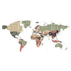 Фотообои Современная карта мира/ Красивые уютные обои на стену в интерьер комнаты/ 3Д расширяющие пространство над кроватью или над столом/ На кухню в спальню детскую зал гостиную прихожую/ размер 300х180см/ Флизелиновые