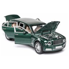 Машинка металлическая инерционная Бентли лимузин 1:24 зеленый XLG