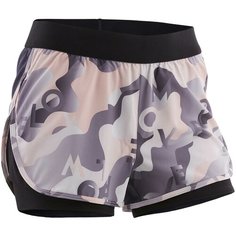 Шорты Decathlon размер 14-15, черный/розовый