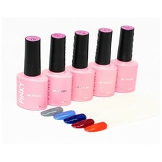 Набор для маникюра PINKY Classic Топовые оттенки, 5шт, 10 мл, разноцветный