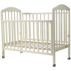 Кроватка Топотушки Сильвия-1 (колесо) (классическая) слоновая кость