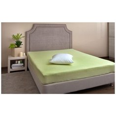 Простынь на резинке 120*200 махра Лайм Хлопковый край