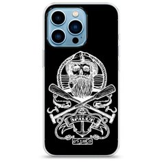 Силиконовый чехол "Тату моряк" на Apple iPhone 13 Pro / Айфон 13 Про Case Place