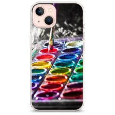 Силиконовый чехол "Палитра красок" на Apple iPhone 13 / Айфон 13 Case Place