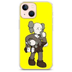 Силиконовый чехол "Кукла KAWS" на Apple iPhone 13 mini / Айфон 13 мини Case Place