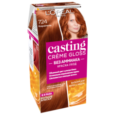 LOreal Paris Casting Creme Gloss стойкая краска-уход для волос, 724, Карамель