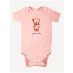 Боди Наша мама размер 74, розовый