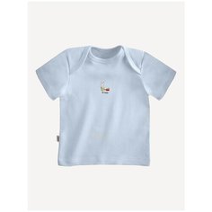 Футболка Наша мама, размер 68, голубой