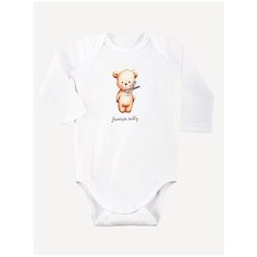 Боди Наша мама размер 68, белый