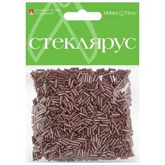 Стеклярус прозрачный, 6 мм, 60 грамм (лиловый №12) Альт