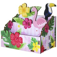 Органайзер с печатью "Фламинго", 15x9,5x15 см СИМВОЛИК
