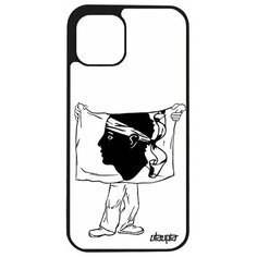 Чехол на смартфон Apple iPhone 12, "Флаг Корсики с руками" Туризм Государственный Utaupia