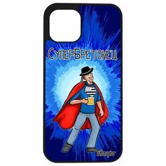 Чехол на смартфон Apple iPhone 12, "Супербретонец" Шутка Юмор Utaupia