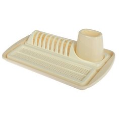 Сушилка для посуды с сушилкой для столовых приборов, капучино Nice&Price