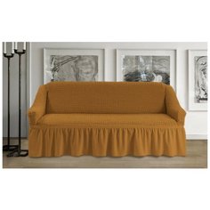 Чехол на 3-х местный диван, цвет: горчица Karbeltex