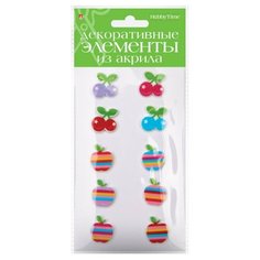 Набор декоративных элементов из акрила "Фрукты №29" Альт