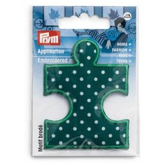 923163 Термоаппликация Пазл зеленый/белый цв. 1шт. Prym