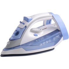 Утюг FIRST FA-5618-6 Blue, 2400 Вт, подошва с керамическим покрытием, паровой удар, синий