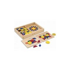 Трафарет с блоками на досках (10029) Melissa & Doug