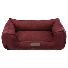 Лежак с бортиком Trixie "Talis", 60x50 см, цвет: ягодный