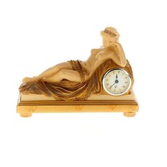 Часы настольные "Юная дева" 27,5x10,5x20 см (полистоун) Art House