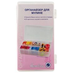 Органайзер для хранения нитей мулине, 18 х 9,5 х 4 см HEMLINE ( M3003. S )