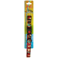 Ошейник с пряжкой фастекс-фиксатор 20 мм x 45 см "Модерн", цвет: красный Zoo One