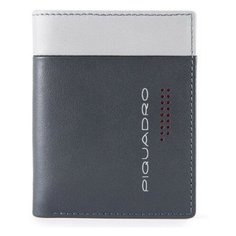 Кошелек мужской Piquadro "Urban", черный, серый, арт. PU3244UB00R/GRN