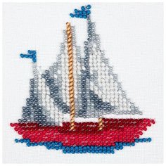 Набор для вышивания бисером "LOUISE. Кораблик", 11х11 см, арт. L457 Brvsk