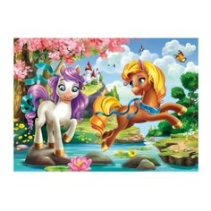 Алмазная мозаика "Игривые пони", 17х22 см (с частичным заполнением, без подрамника) Рыжий кот