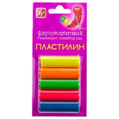 Пластилин "Флюрисветики", 5 цветов Луч