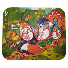 Деревянный пазл "Кот, Петух и Лиса" 12 дет. арт 8304 /30 Нескучные игры