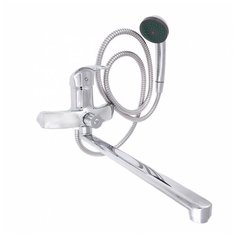 СоюзКран SK 1033, Смеситель для ванны (длинный излив , керамический картридж диаметр 40 мм, с душевым набором, цинк)