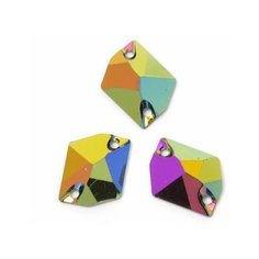 Стразы пришивные акриловые "Tesoro Crystal. Resin", 16x20 мм, цвет: мультицвет, 10 штук (арт. TS.ED6.1.02)