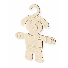 Набор деревянный для творчества Lemmo "Детская вешалка для одежды. Щенок"