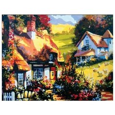 Набор для вышивания бисером "Дом на лужайке", 21x31 см Color KIT