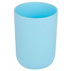 Муар" Стакан д/зубн. щеток пластик голубой PP0287A- TB Аквалиния