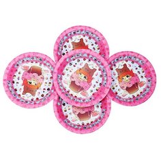 Набор тарелок N 31 "Девочка в пирожном", 6 штук, 190 мм Эврика