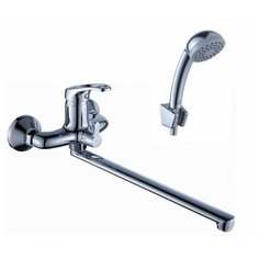 DIADONNA D80222111, Смеситель для ванны (прямой, поворотный излив длина 35 см, керамический картридж диаметр 35 мм, латунь)