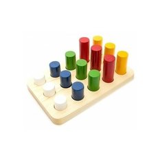Развивающая игрушка "Цилиндры", 3 ряда, 15 деталей Rn Toys